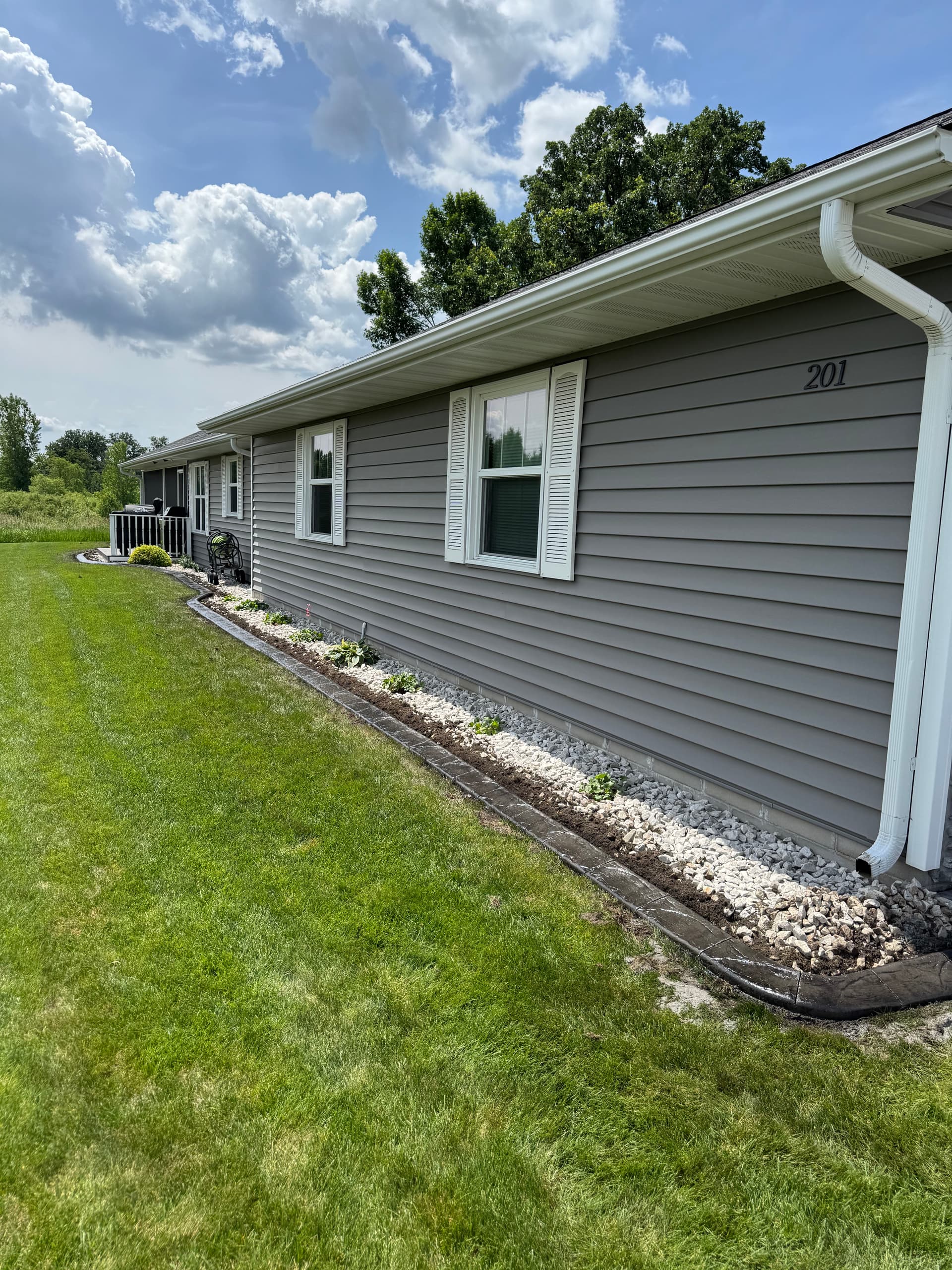 Gallery photos for Concrete Curbing with Charcoal Finish and Spanish Stamp in Sartell: Image #2