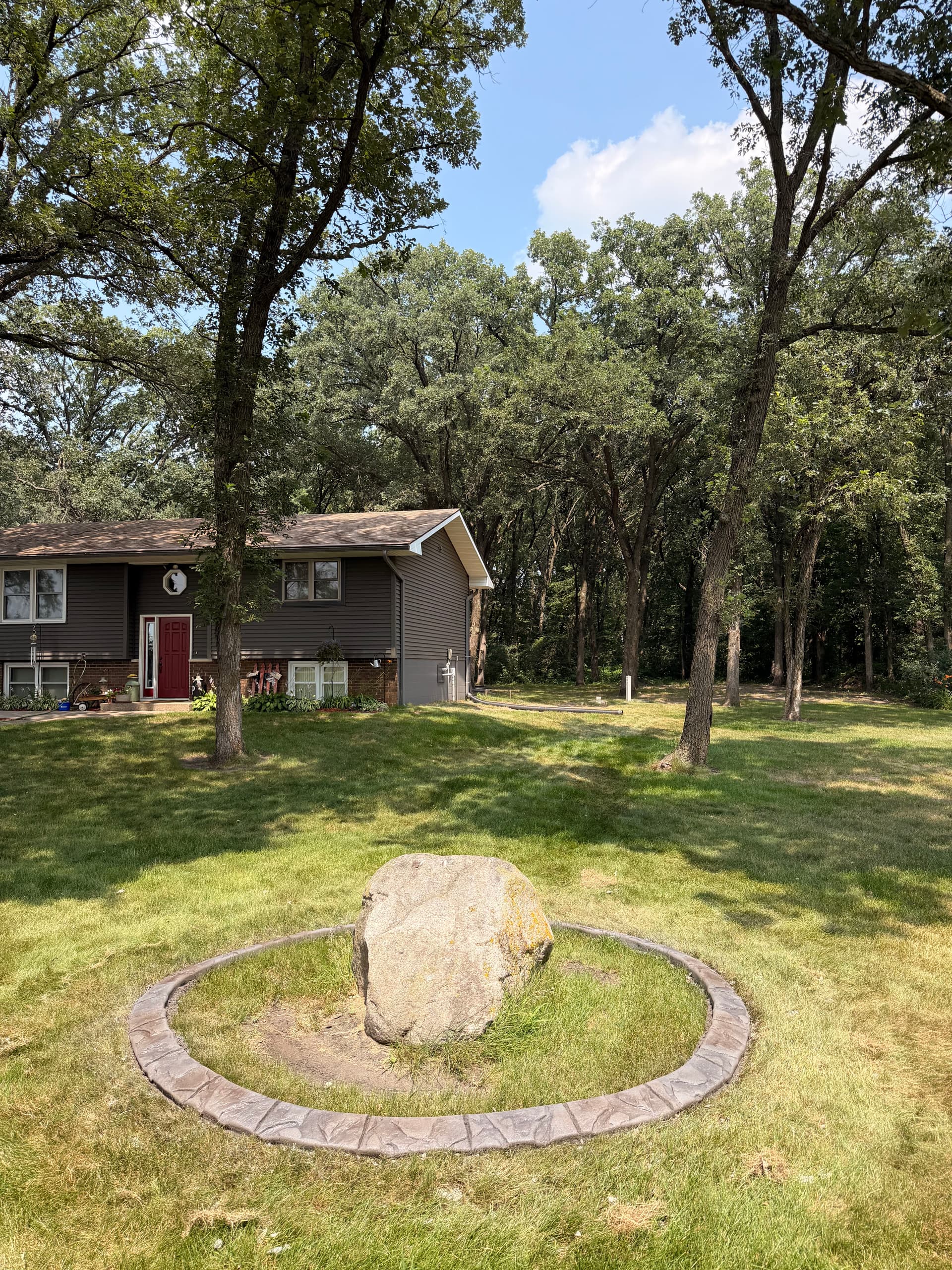 Gallery photos for Concrete Curbing with Mississippi Boulder Stamp in Rice MN: Image #7