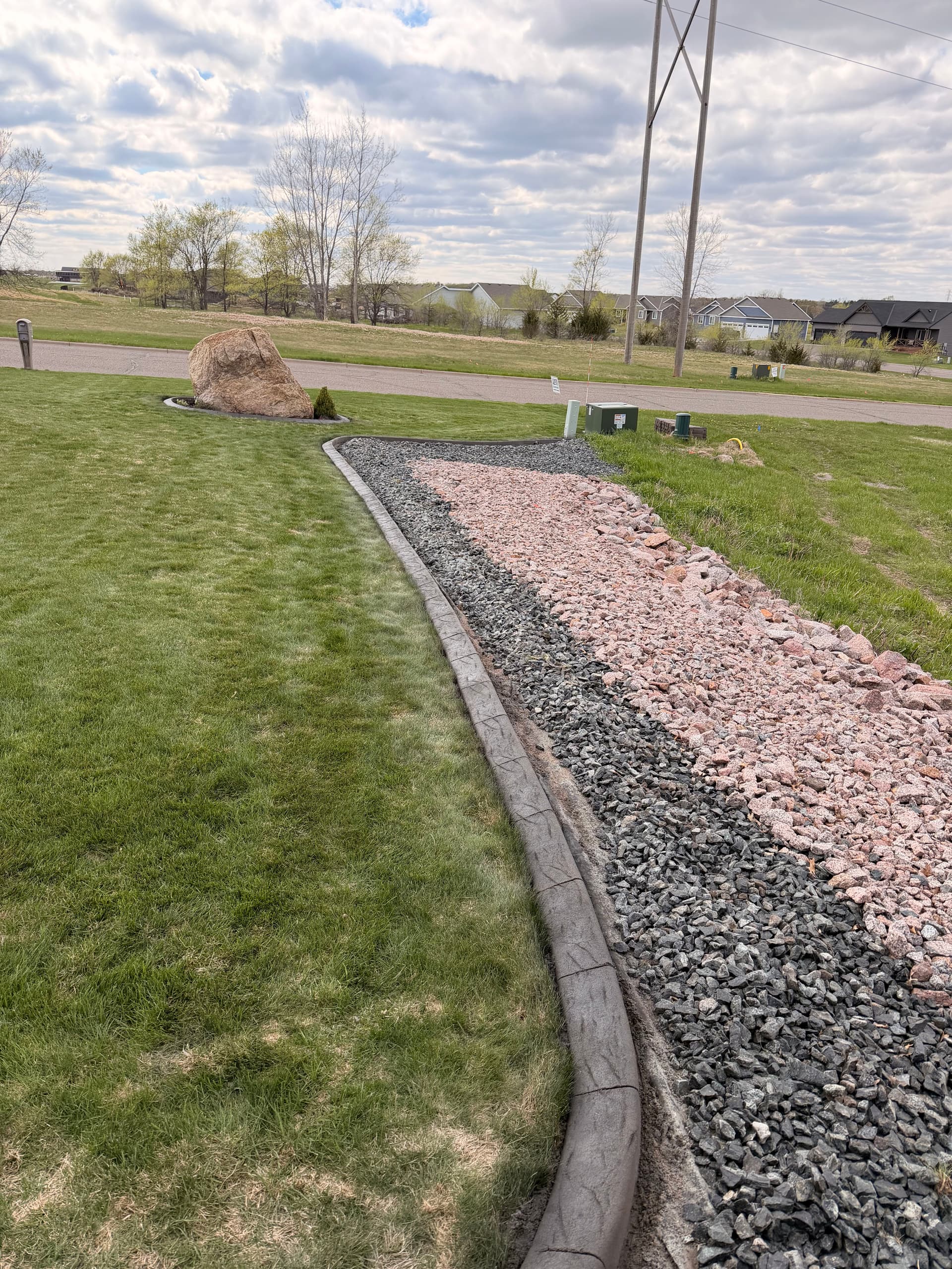 Gallery photos for Concrete Curbing in St. Cloud with a Storm Grey Charcoal Finish: Image #1