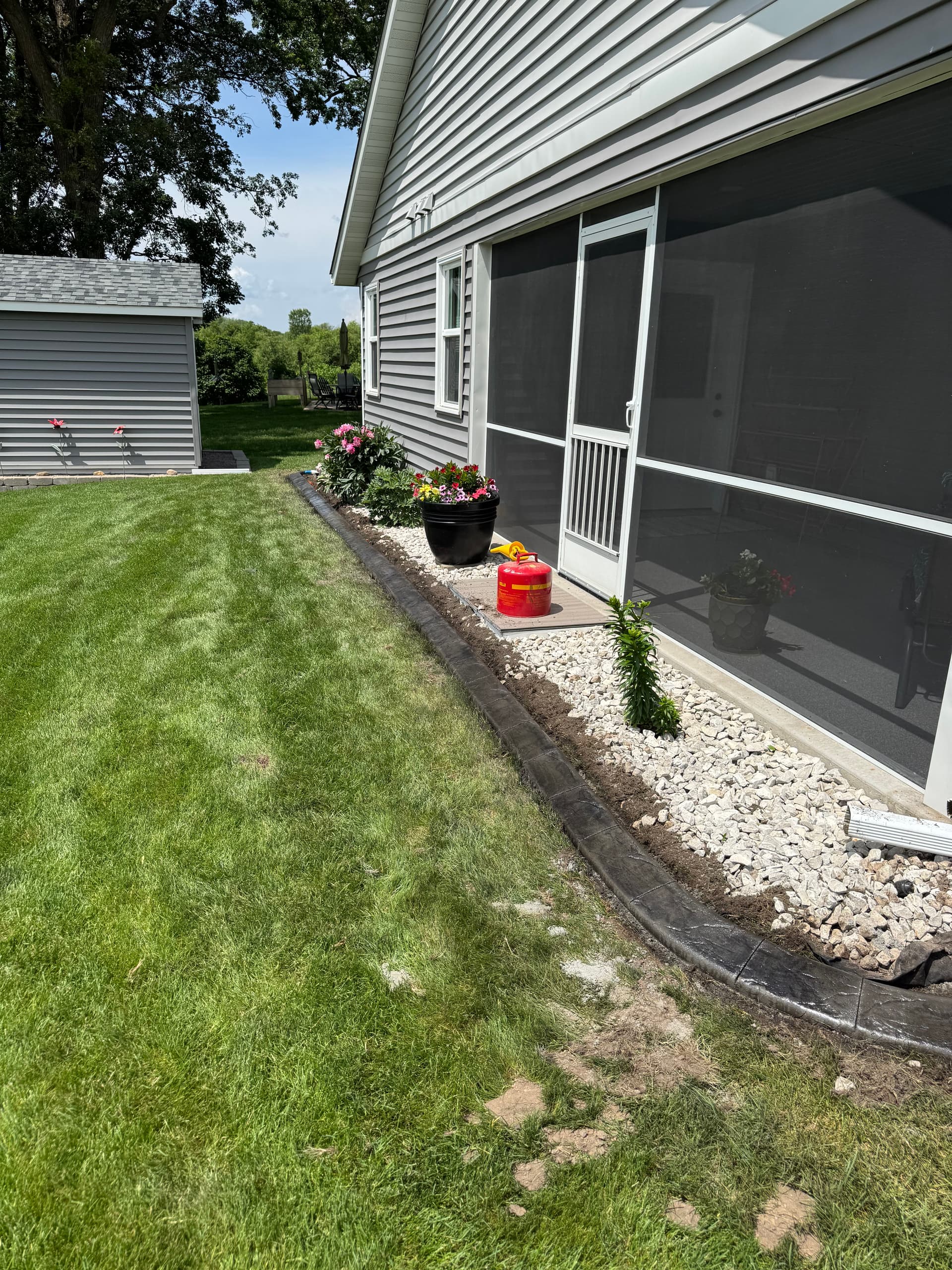 Gallery photos for Concrete Curbing with Charcoal Finish and Spanish Stamp in Sartell: Image #3