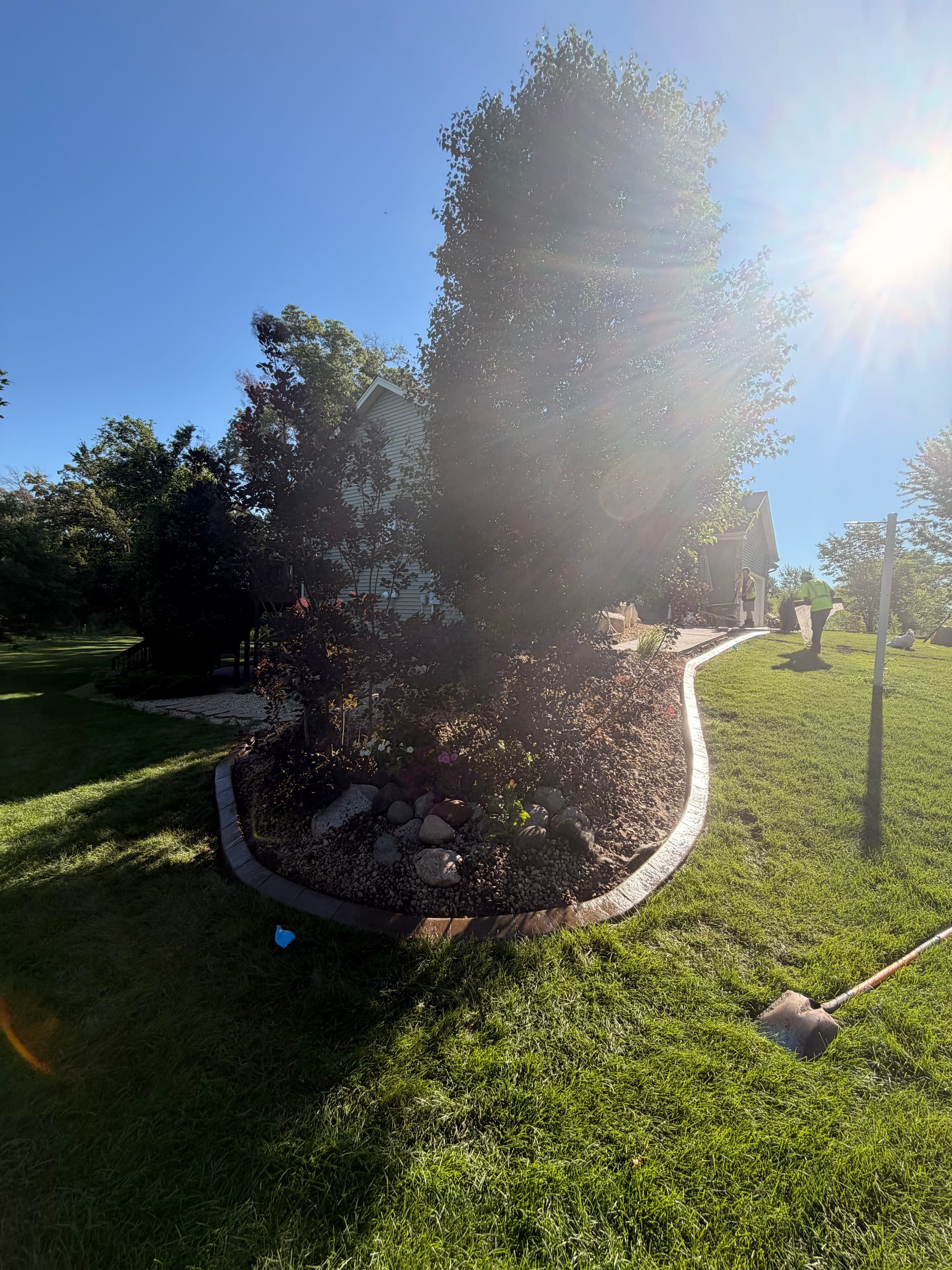 Gallery photos for Concrete Curbing with Wheat Color and Limestone Stamp in East Bethel: Image #1
