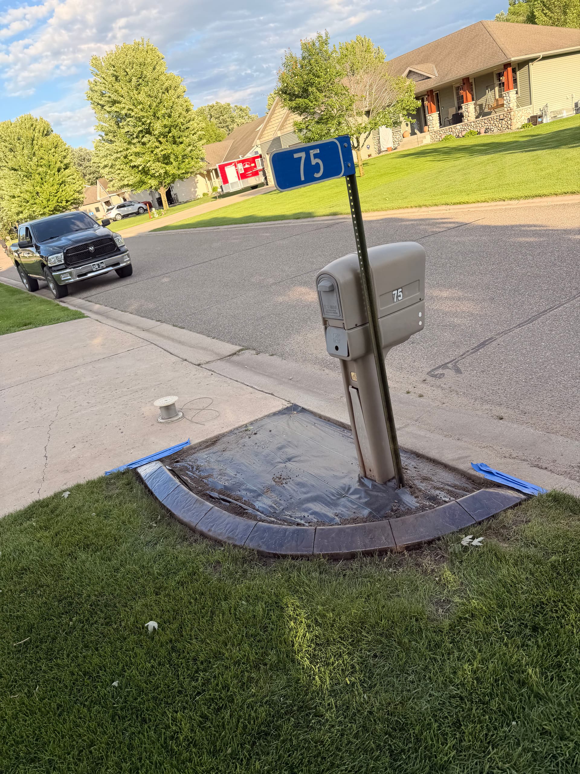 Concrete Curbing with a Custom Color Blend in Rice MN image