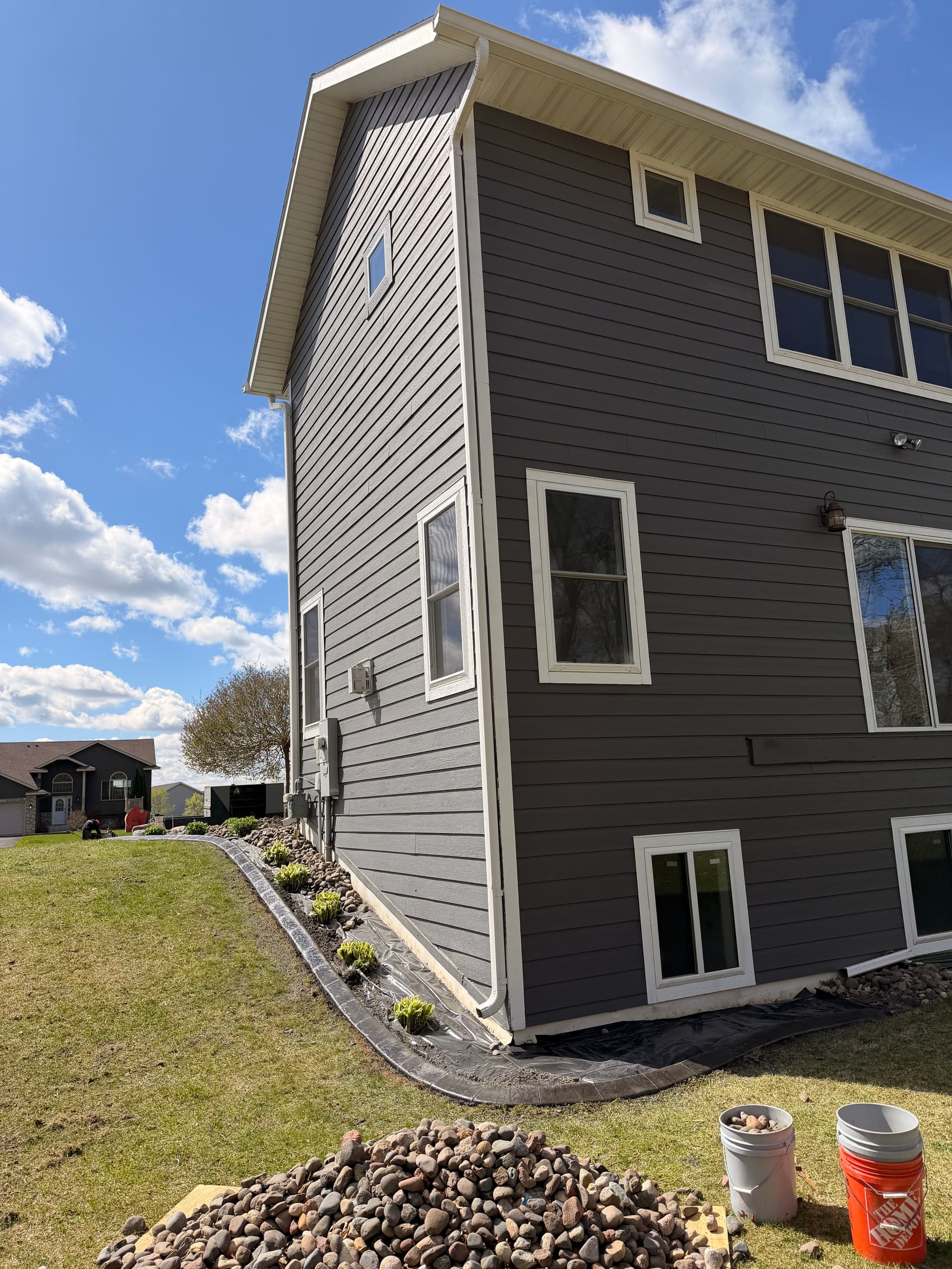 Gallery photos for Concrete Curbing in Storm Grey and Charcoal Elk River MN: Image #3