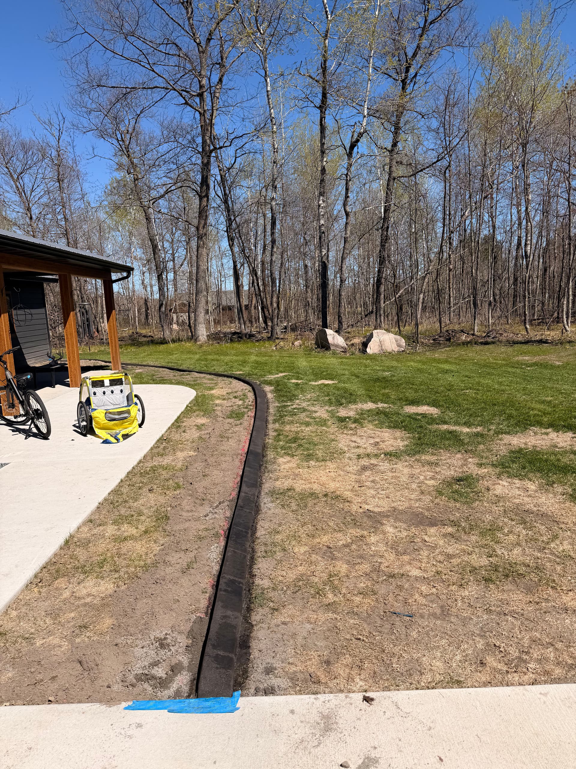 Gallery photos for Concrete Curbing on a New Build in Walker MN: Image #2