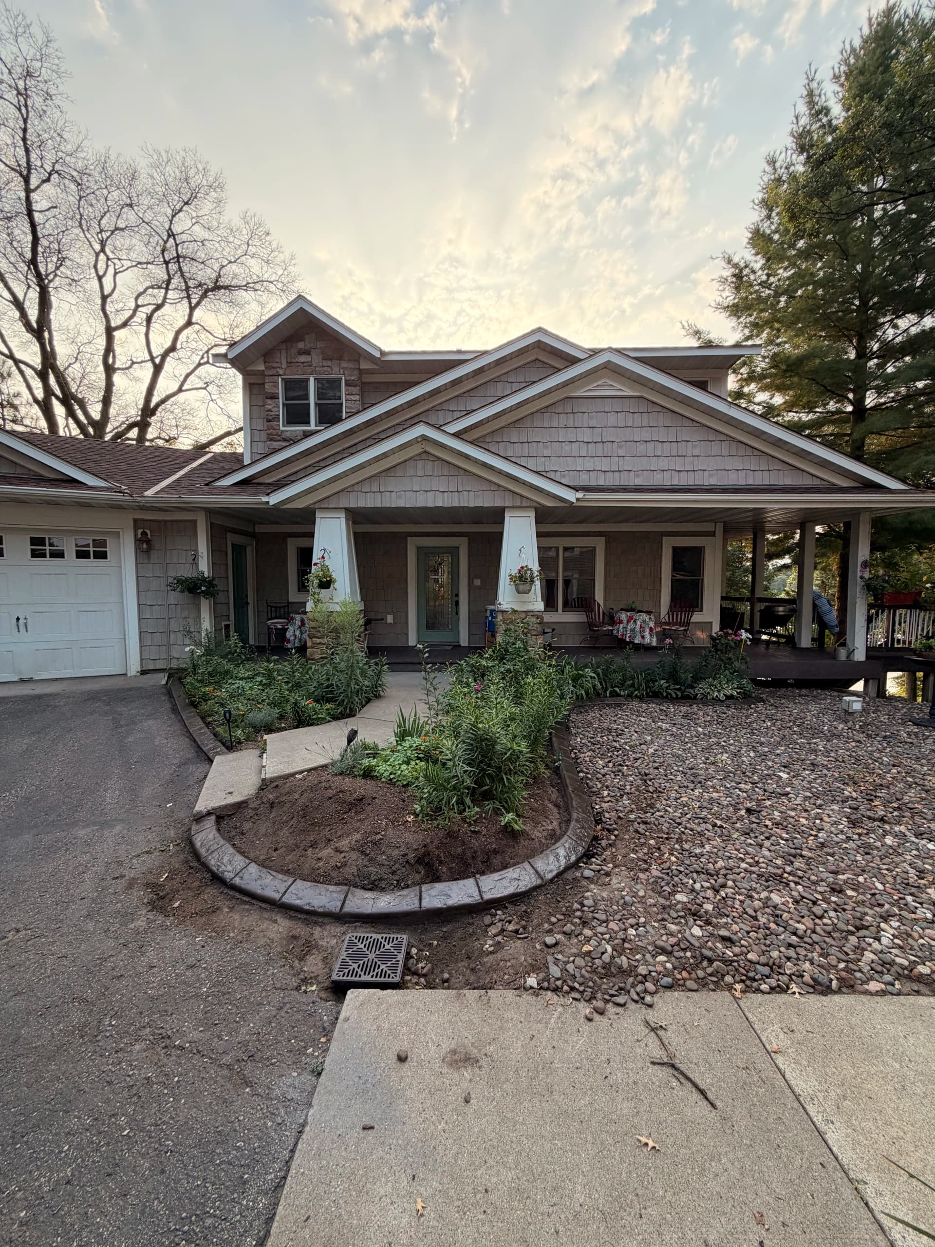 Concrete Curbing Near Lake Julia in Clear Lake MN image