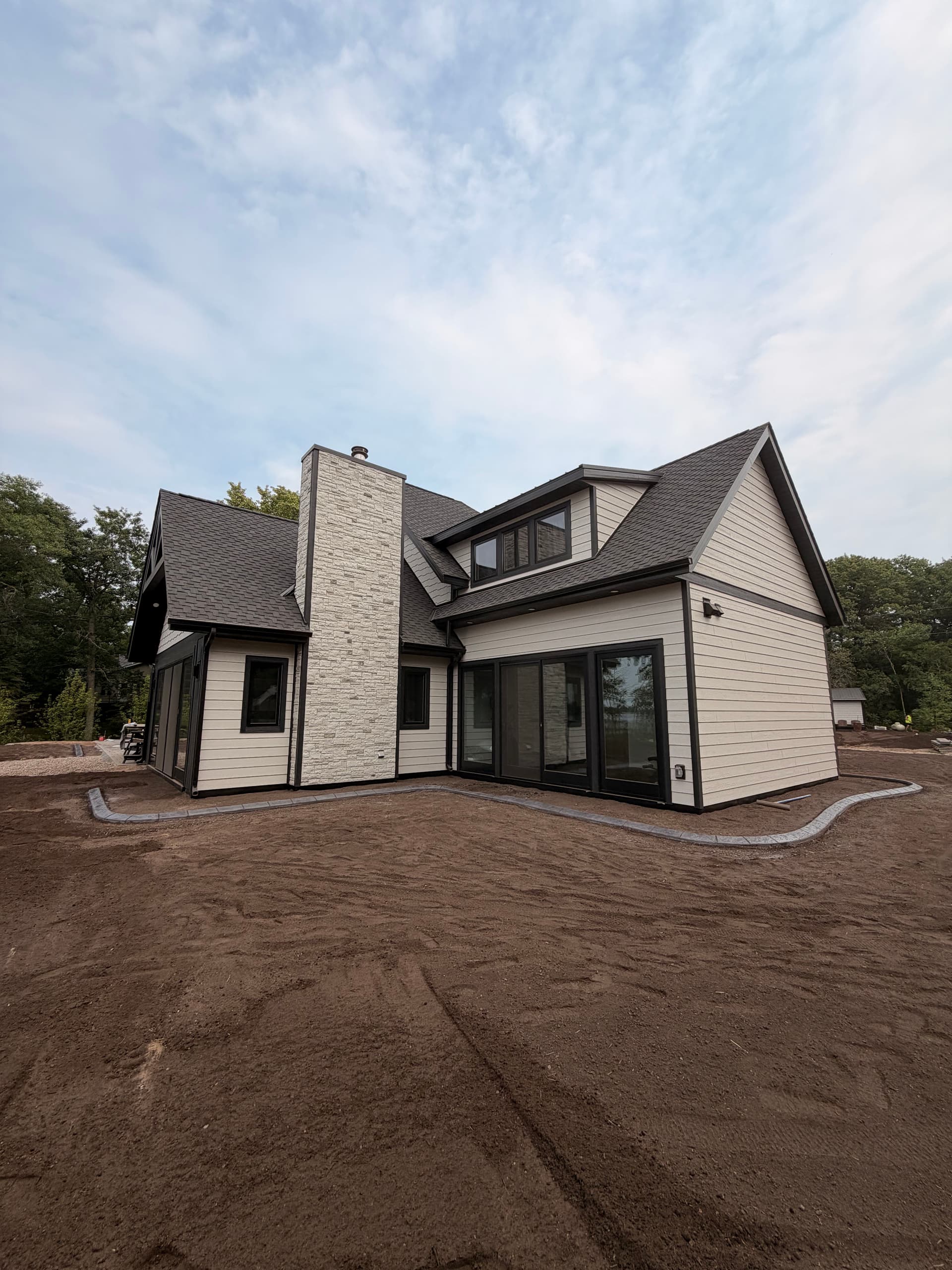Gallery photos for Fresh Concrete Curbing on a New Build at Platte Lake in Hillman: Image #2