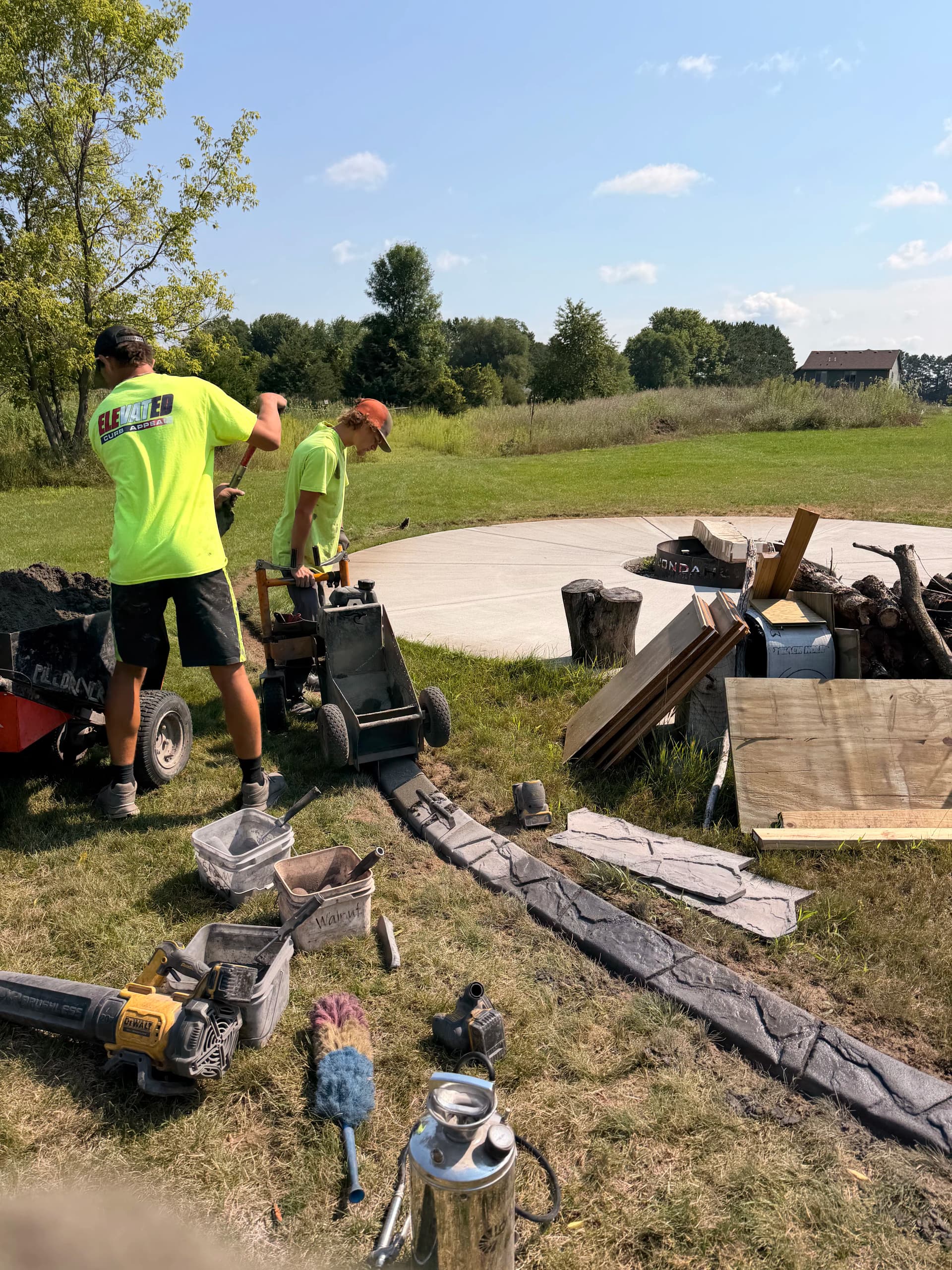 Gallery photos for Concrete Curbing That Ties the Whole Yard Together in Princeton MN: Image #1