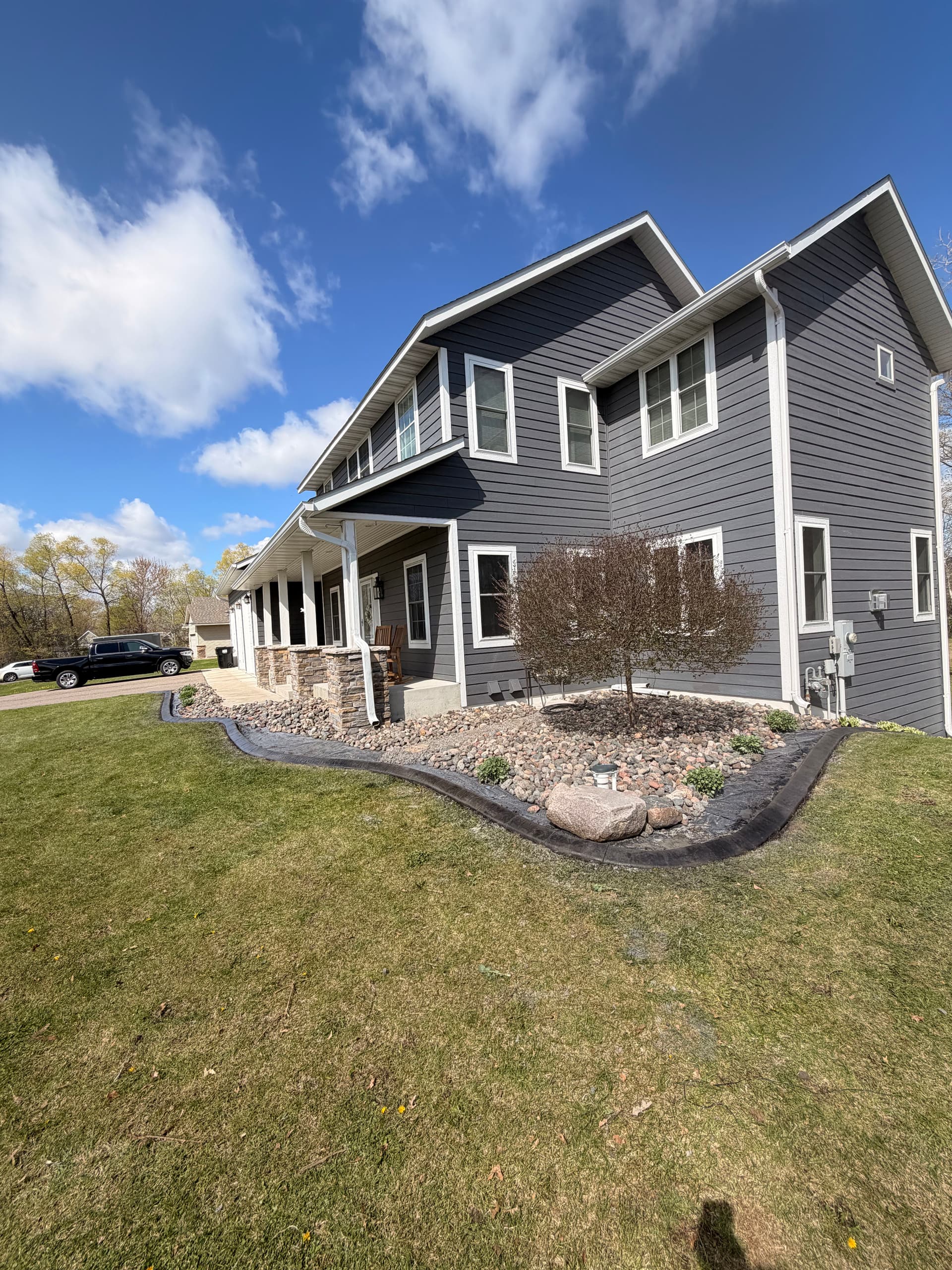 Gallery photos for Concrete Curbing in Storm Grey and Charcoal Elk River MN: Image #1