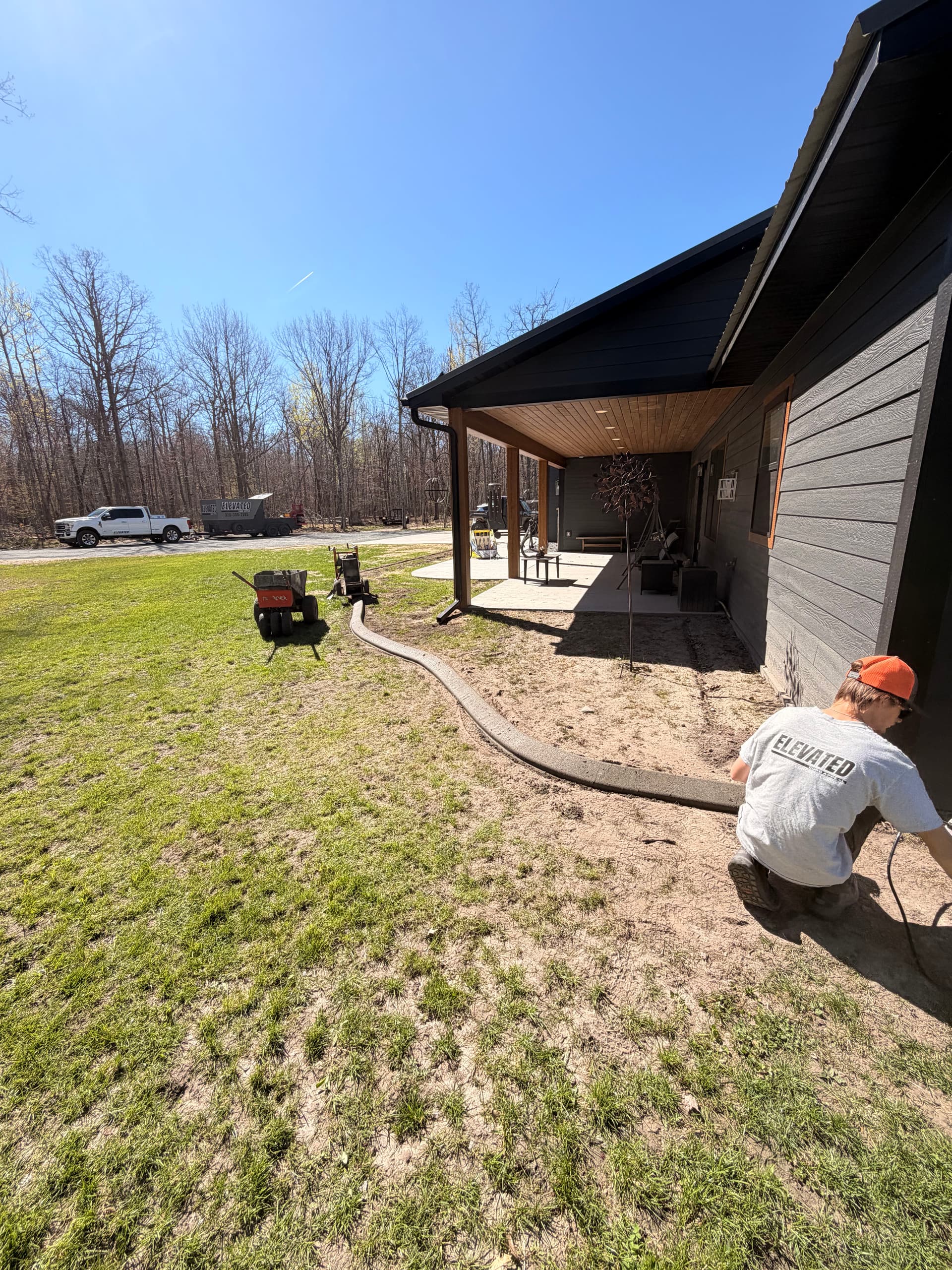 Gallery photos for Concrete Curbing on a New Build in Walker MN: Image #3
