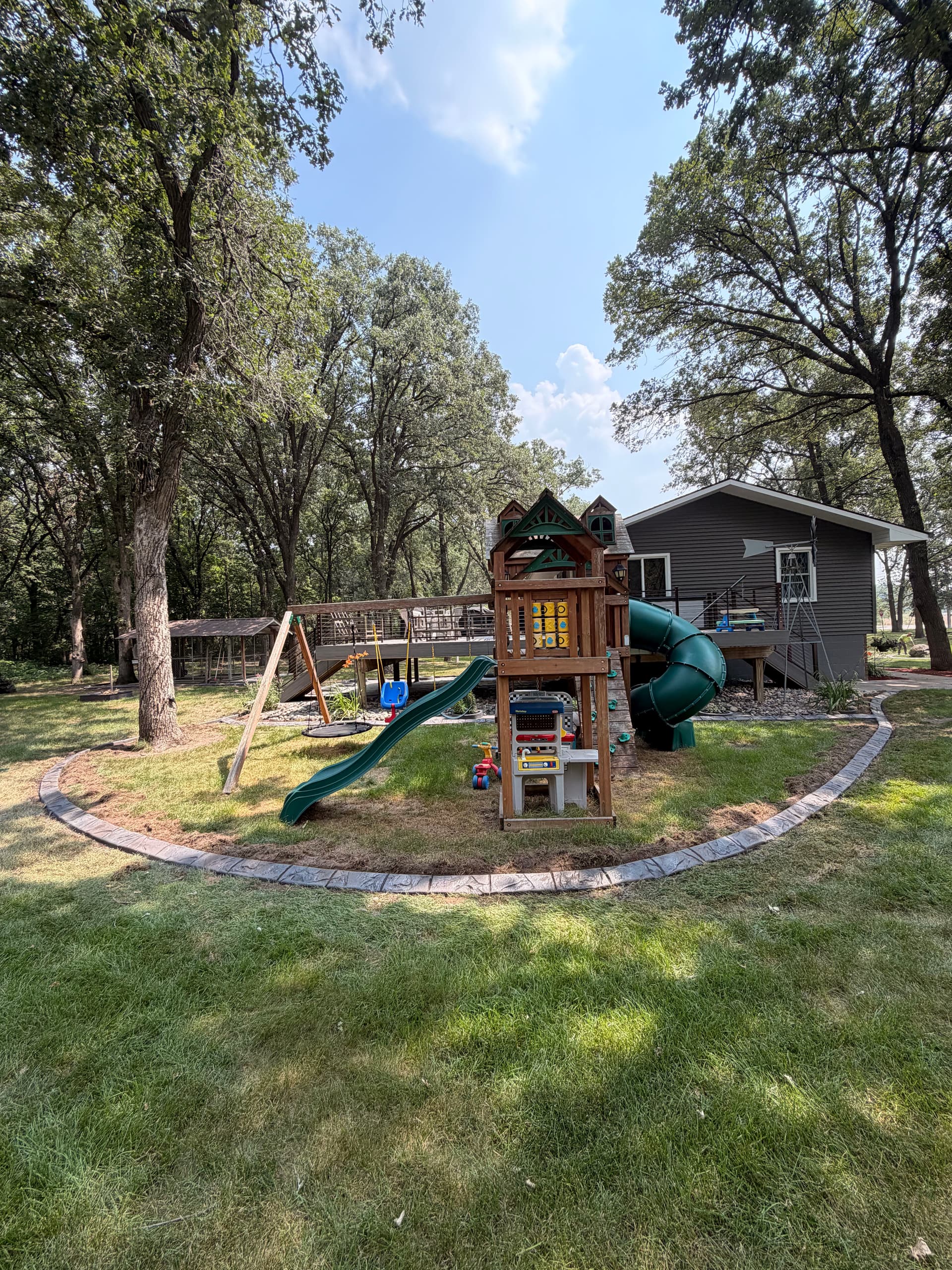 Gallery photos for Concrete Curbing with Mississippi Boulder Stamp in Rice MN: Image #2