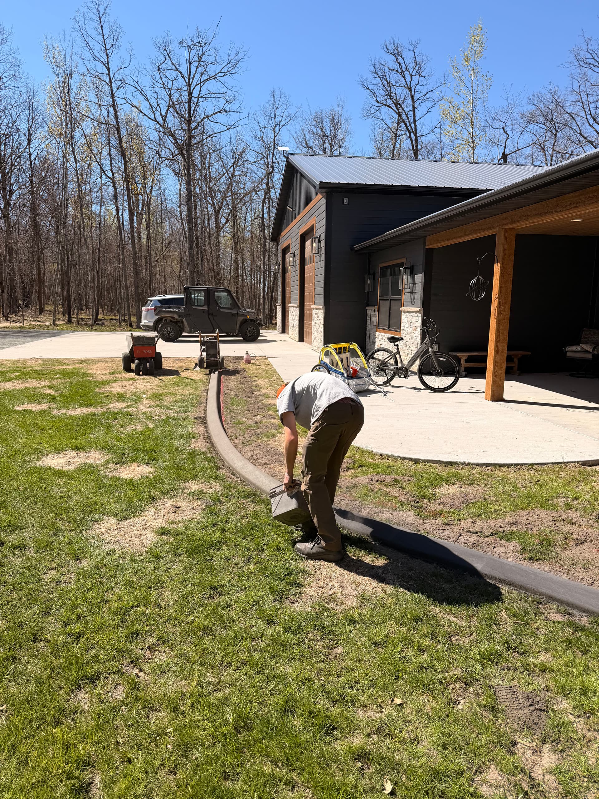 Gallery photos for Concrete Curbing on a New Build in Walker MN: Image #4