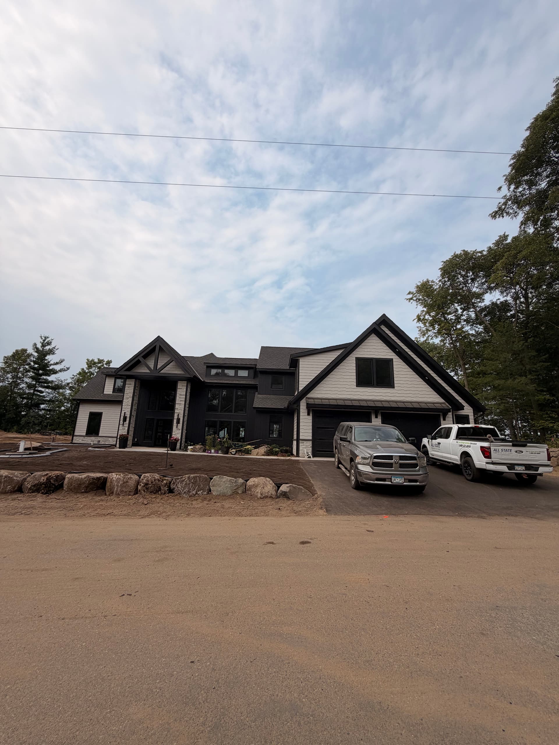 Fresh Concrete Curbing on a New Build at Platte Lake in Hillman image