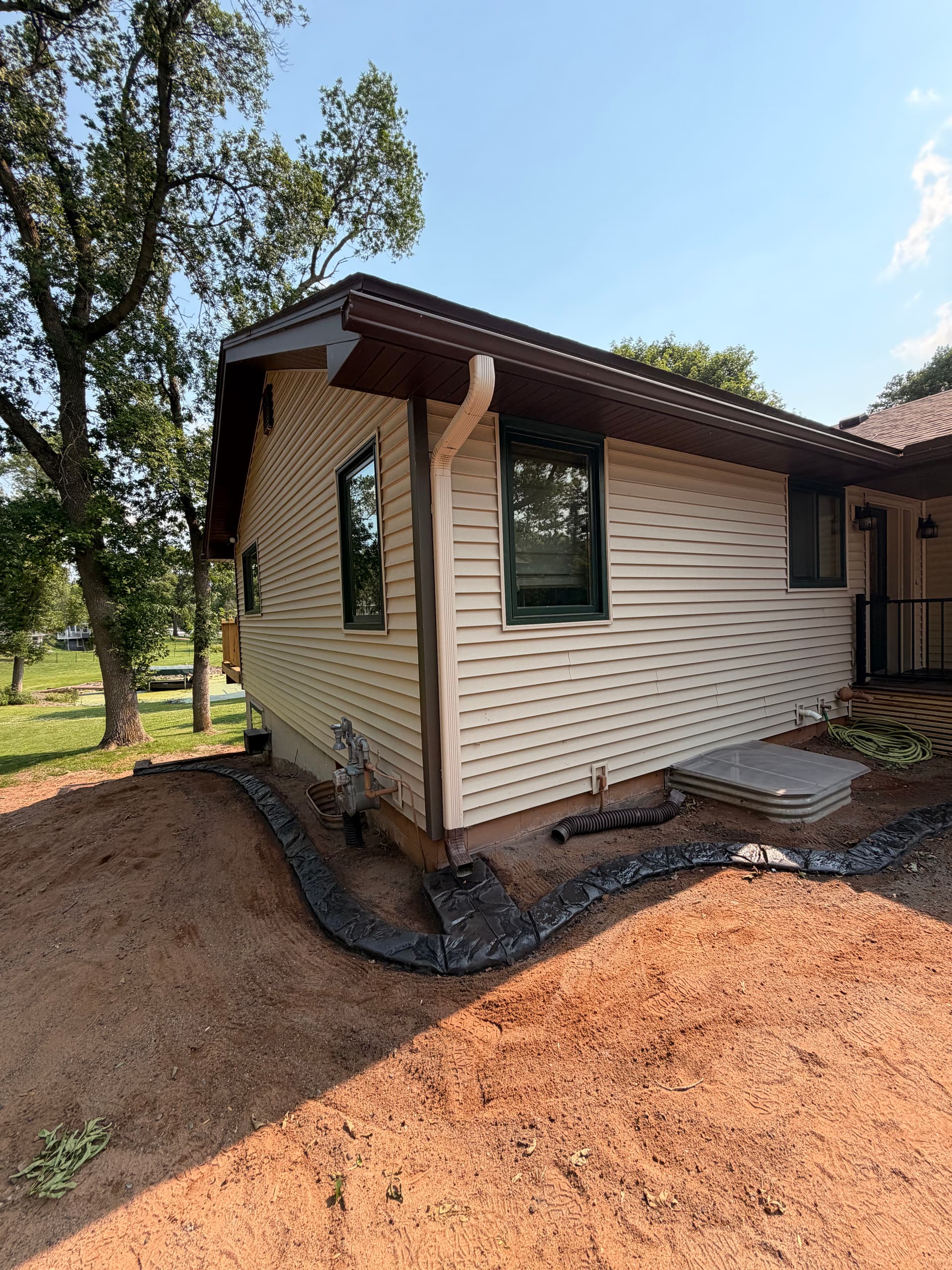 Gallery photos for Custom Concrete Curbing with a Mississippi Boulder Stamp in Rush City: Image #2