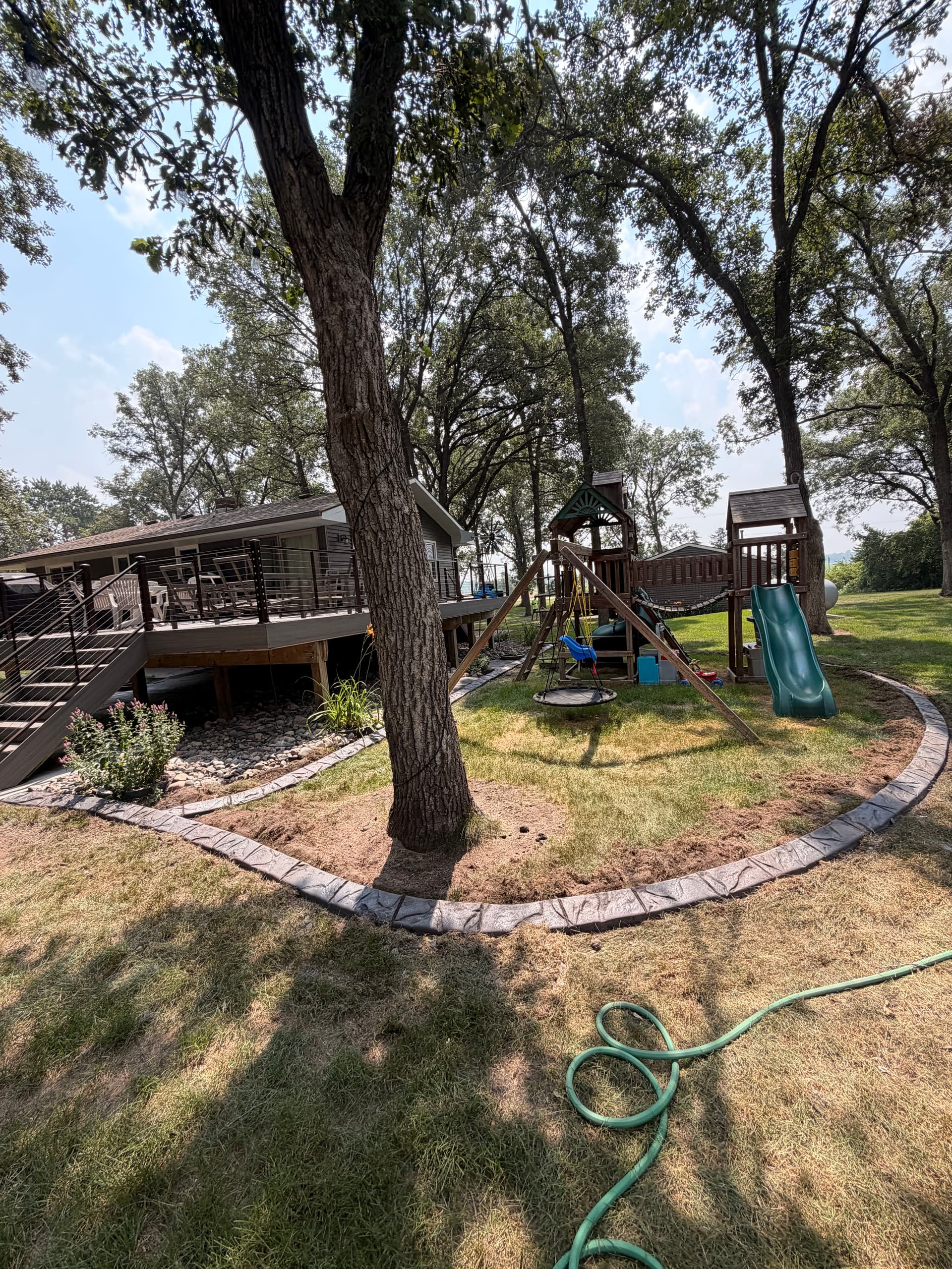 Gallery photos for Concrete Curbing with Mississippi Boulder Stamp in Rice MN: Image #3